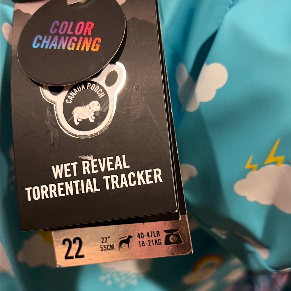 CANADA POOCH “Color Changing” Wet Reveal Torrential Tracker Rain Coat sz 22
🚩NEW - Picture 4 of 15